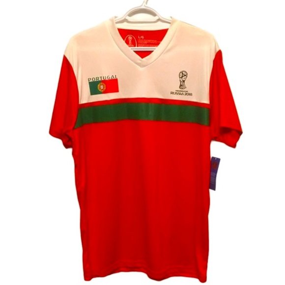 Portugal World Cup Fan Shirt | Russia 2018 | Men’s Jersey Large - Picture 2 of 4